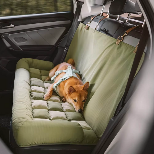 Deluxe Dog Car Seat Bed – Travel in Safety, Lounge in Style - Curio & Co.